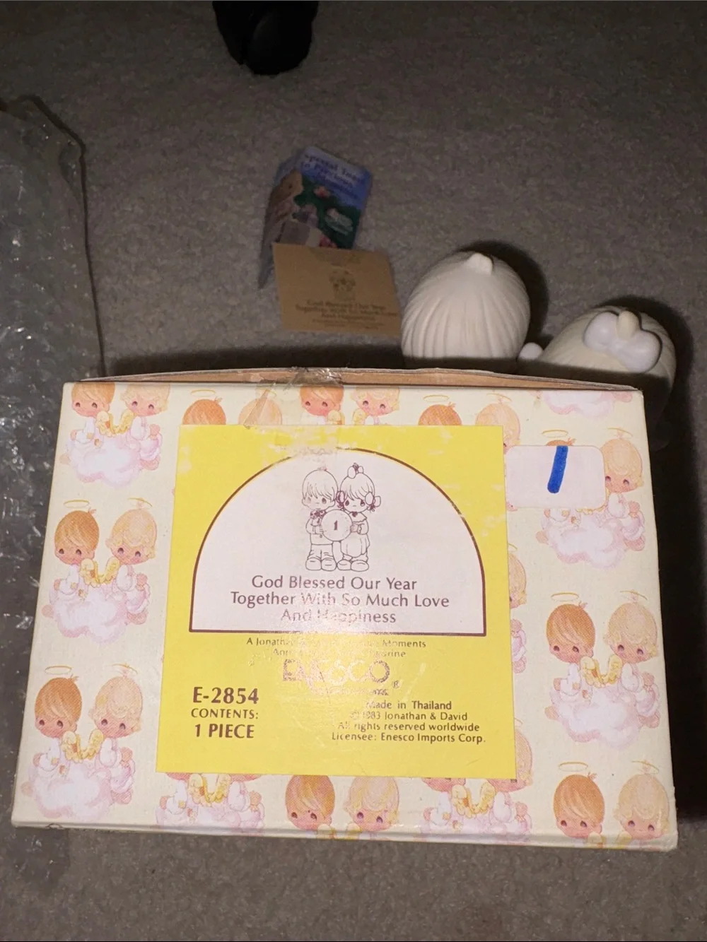 Precious Moments Figurine 1st Anniversary E-2854